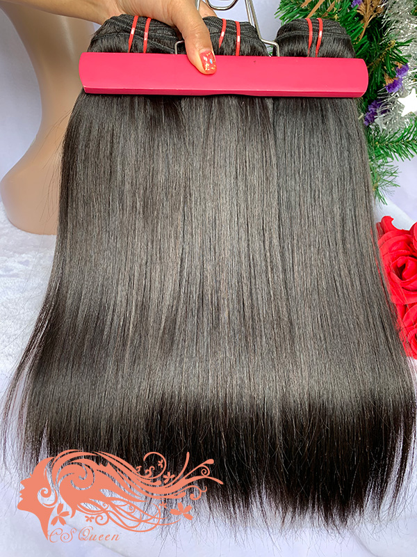 Csqueen Mink hair Straight hair 4 Bundles 100% Human Hair Virgin Hair